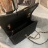 Chanel's new black woven tofu wrapped sheepskin with rolled edges