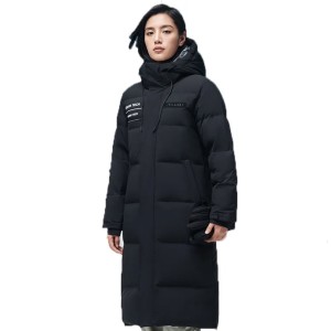 White duck down waterproof winter warm long down women's down jacket