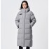Winter long goose down knee high thick waterproof and cold resistant bubble women's fluffy jacket