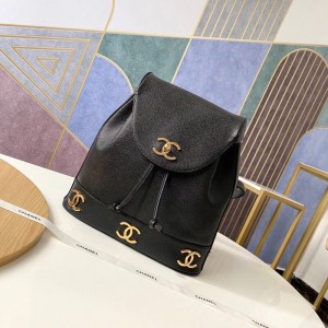 In stock Chane Vintage Double C Backpack