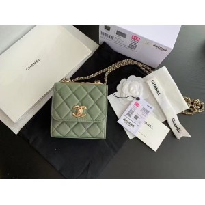 CHANEL 22K Autumn/Winter Classic Fashion Impotent Collar Cowhide Tofu Bag Handheld Single Shoulder Crossbody Bag