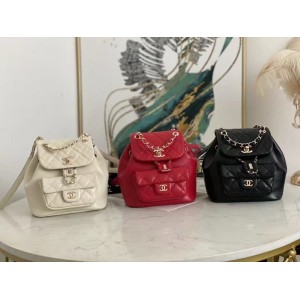 Chanel Early Spring Vacation Collection DUMA Backpack is a versatile dual backpack that can be used all seasons