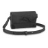LOUIS VUITTON Alpha Iconic Rivet Reinforced Corner Canvas Leather Camera Bag Crossbody Bag Black