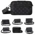 LOUIS VUITTON Alpha Iconic Rivet Reinforced Corner Canvas Leather Camera Bag Crossbody Bag Black